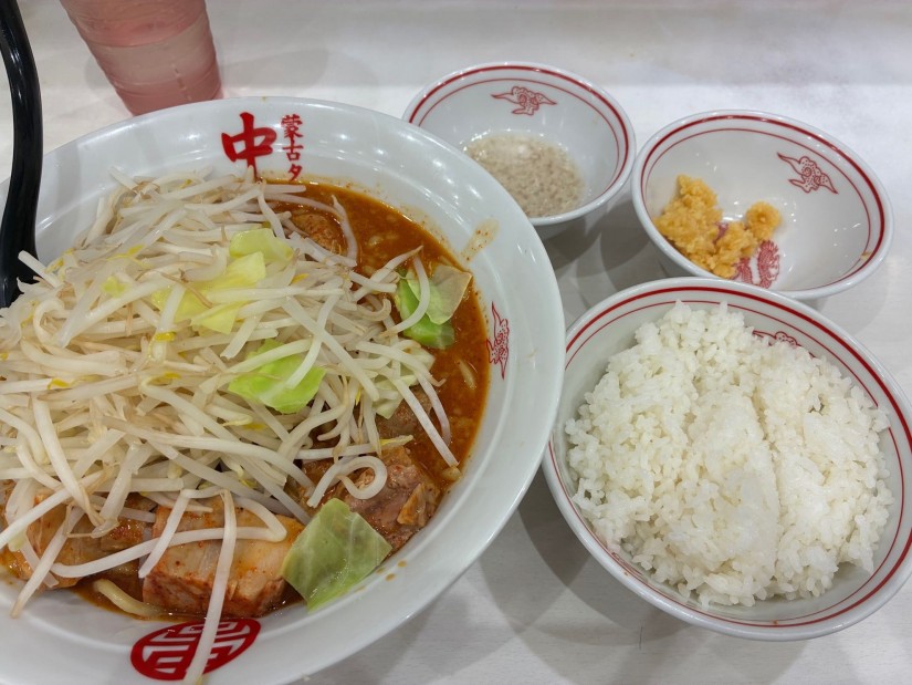 【限定】濃厚巨豚北極、背脂（別皿） 10辛2倍