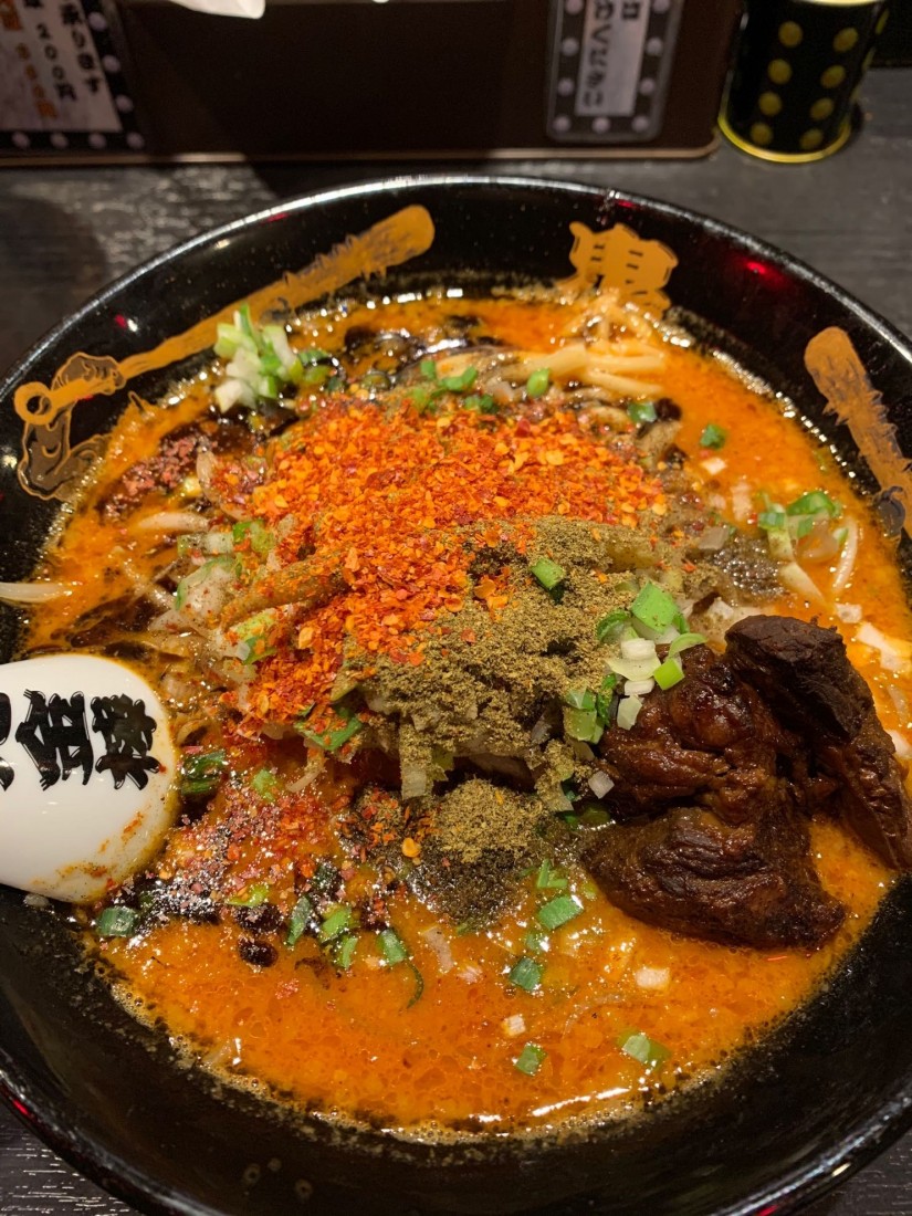 カラシビ味噌らー麺 カラ鬼マシ・シビ鬼マシ