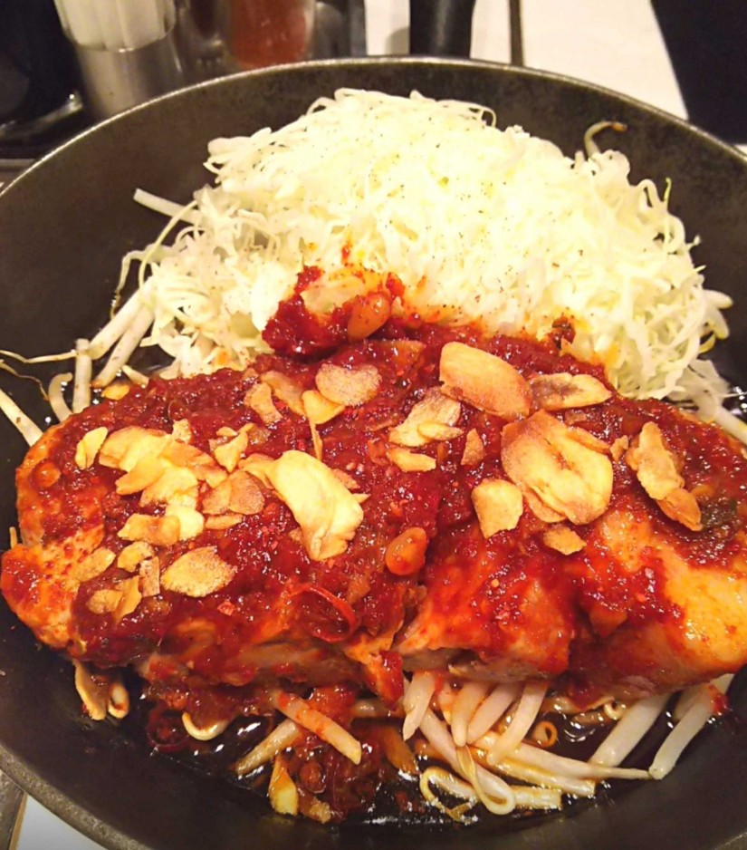 トンテキ大辛定食