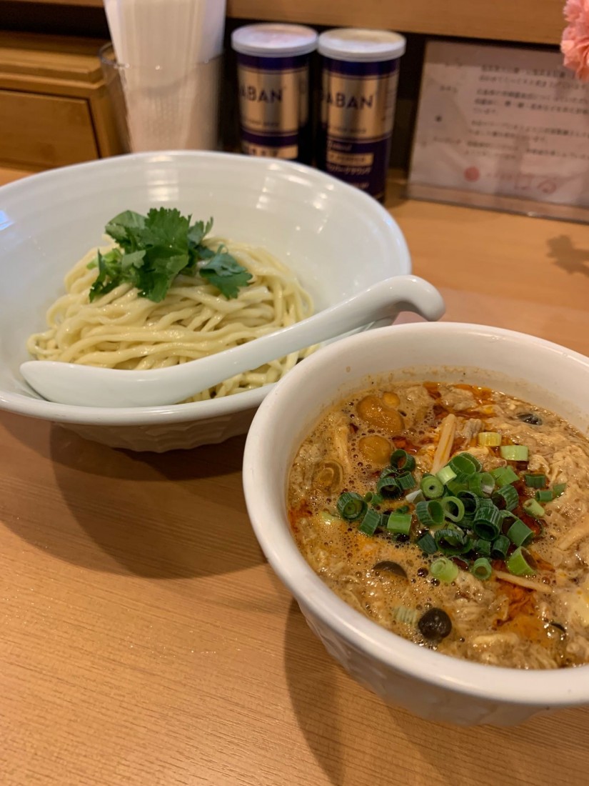 魚介出汁の酸辣つけ麺 激辛