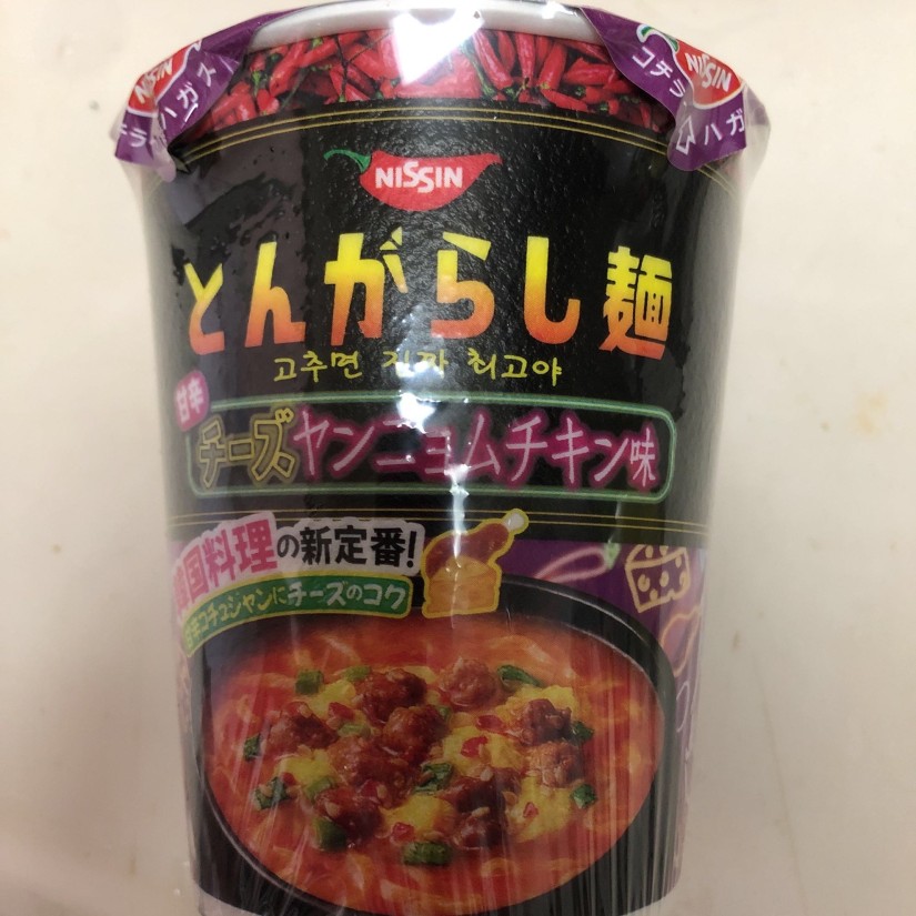 とんがらし麺  甘辛チーズヤンニョムチキン味