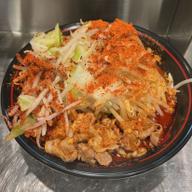 鬼紅ラーメン ドカ野菜 辛さ増し増し