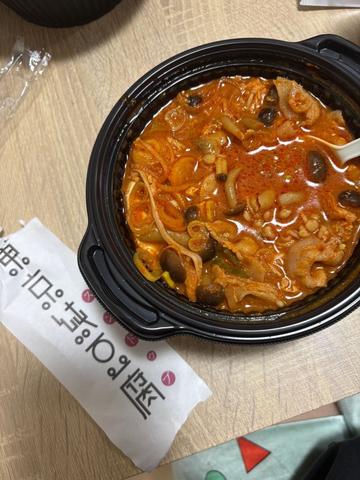 豚きのこスンドゥブ 味噌スープ7辛