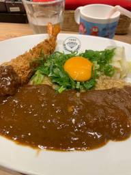 エビフライまぜカレー