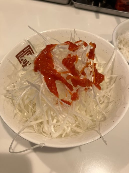 白髪ネギ辛みダレ