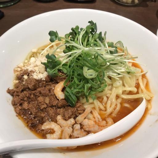 汁なし坦坦面 辛さ普通　痺れ普通