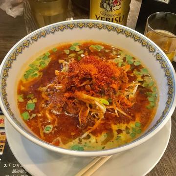 汁あり担担麺 辛5(激増し) 痺3(普通)