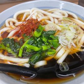 ピリ辛菜の花うどん