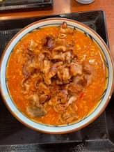 豚肉のせトマたまカレーうどん