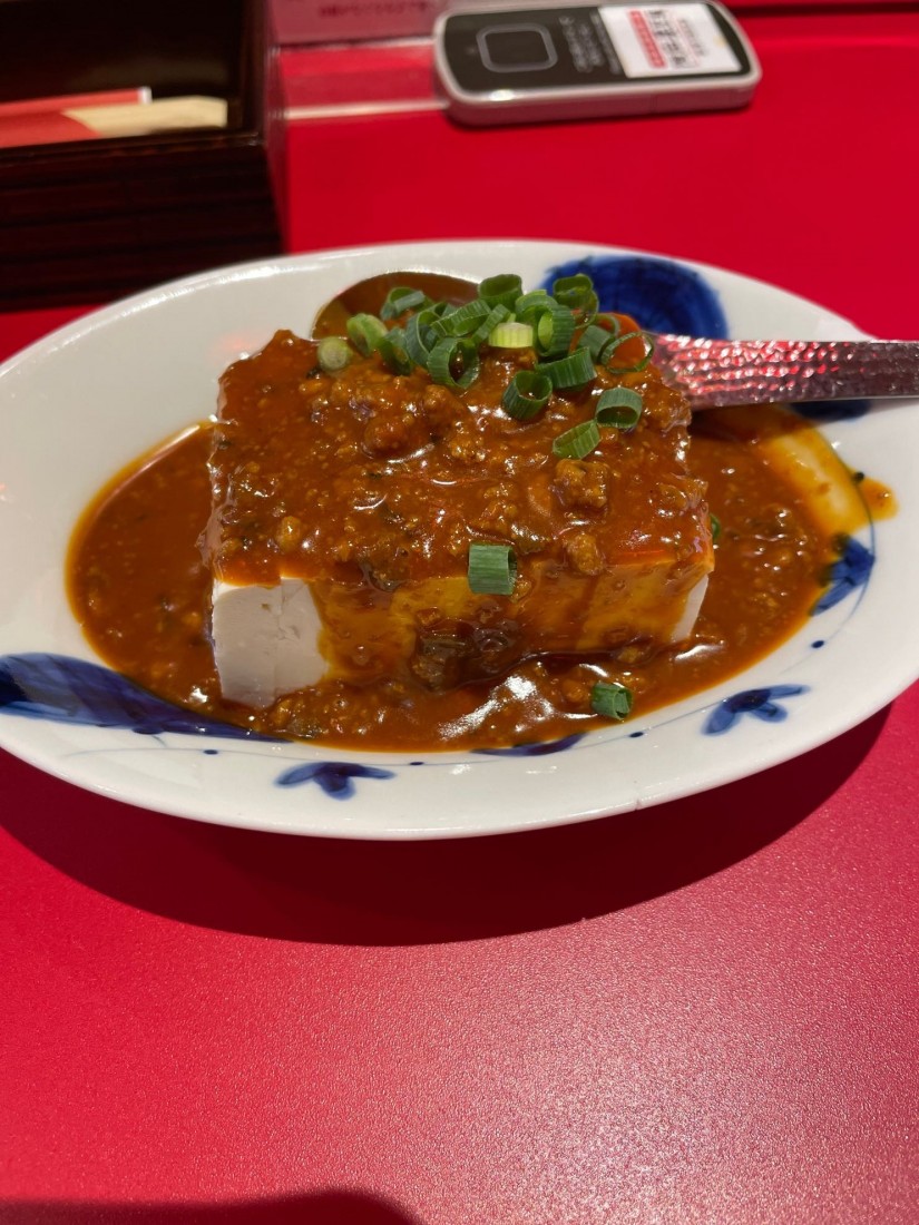 こだわり豆腐の坦々ソース和え