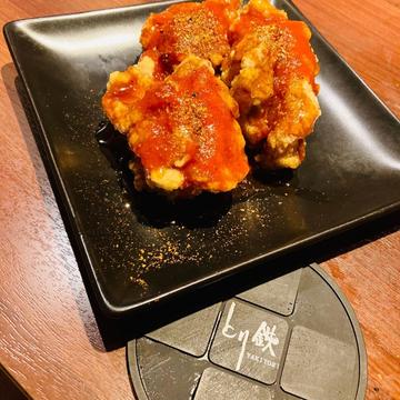 マルキン醤油唐揚げ  鬼辛DEATHソース