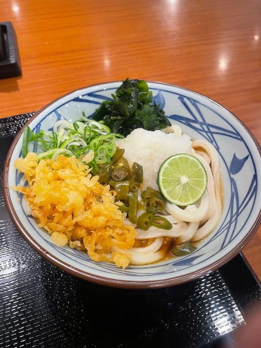 青唐醤油うどん 激辛