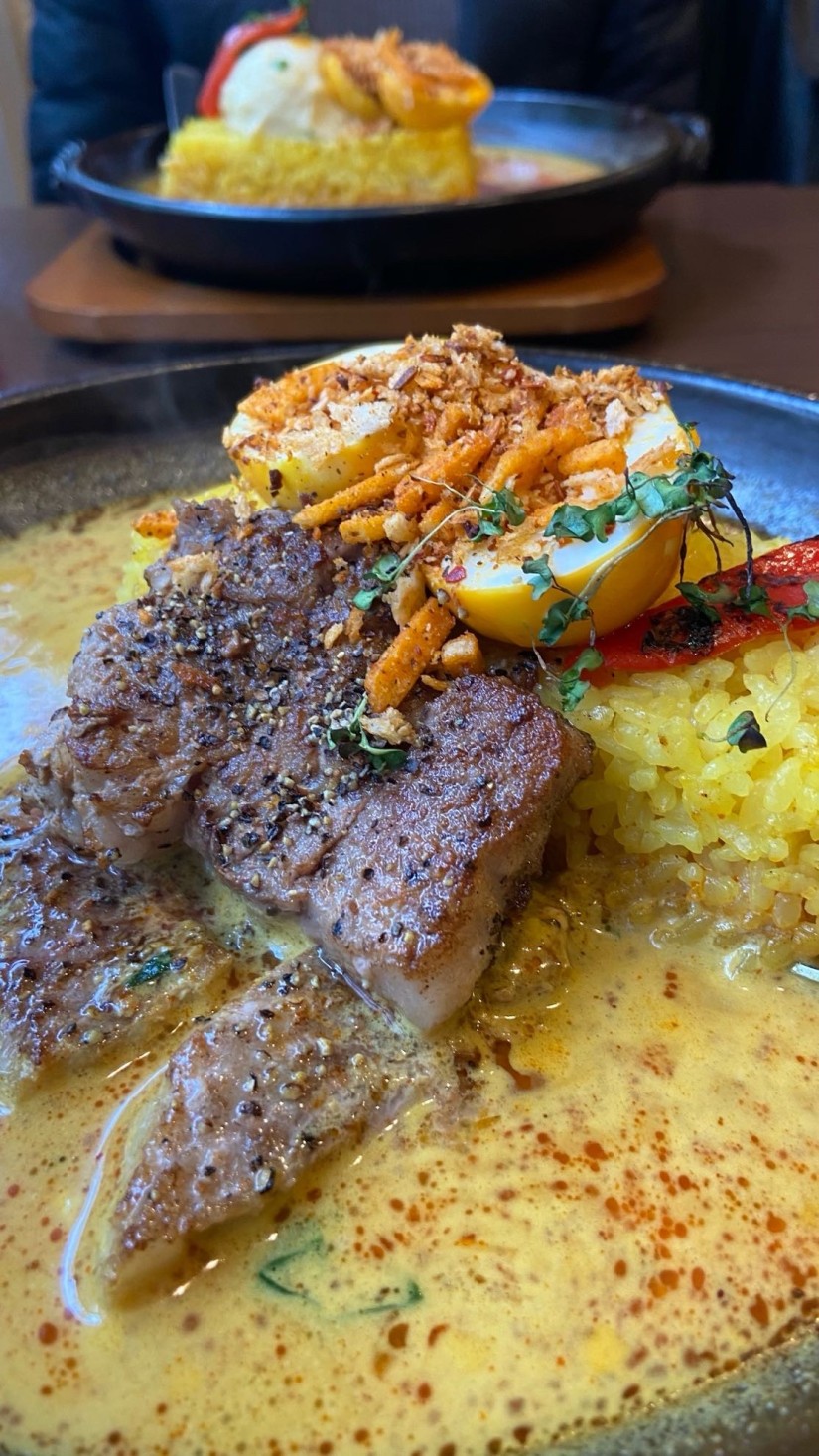 期間限定！糸島豚ロースステーキカレー 3辛