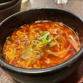 〆の辛麺
