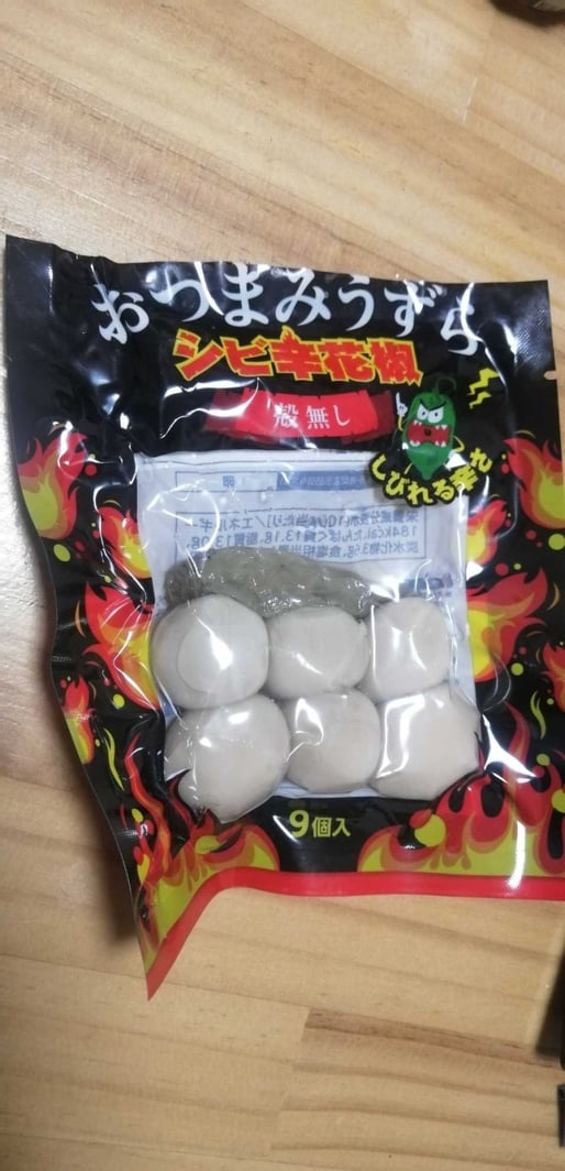 おつまみうずらシビ辛花椒