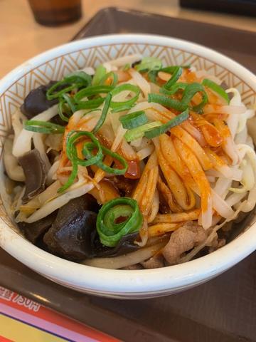 麻辣もやし牛丼