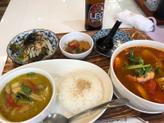ランチセット（グリーンカレー+トムヤムラーメン辛め）