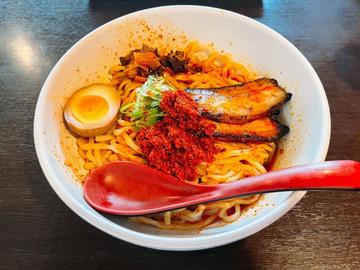 からし麺 自家製揚げ一味を追加 2.5辛