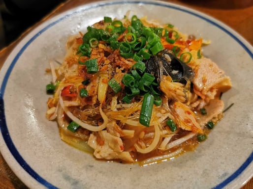 辛口春雨炒め 🌶️🌶️