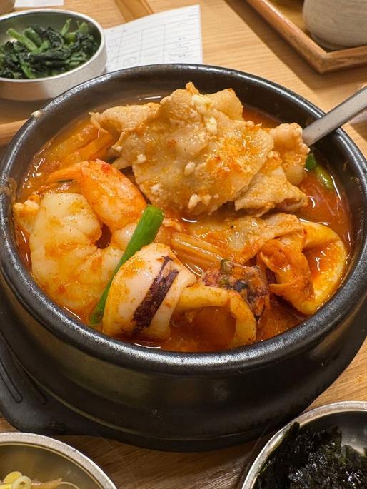 MIXスンドゥブ定食 3辛