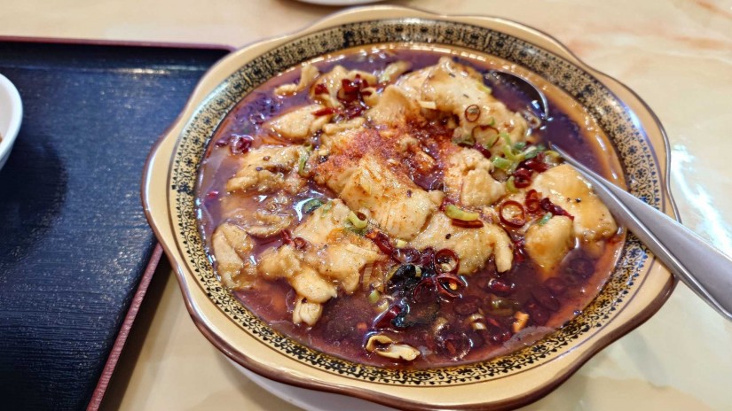 白身魚の四川風煮込み