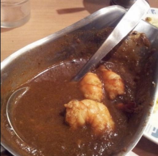 シュリンプカレー 唐辛子マーク5本