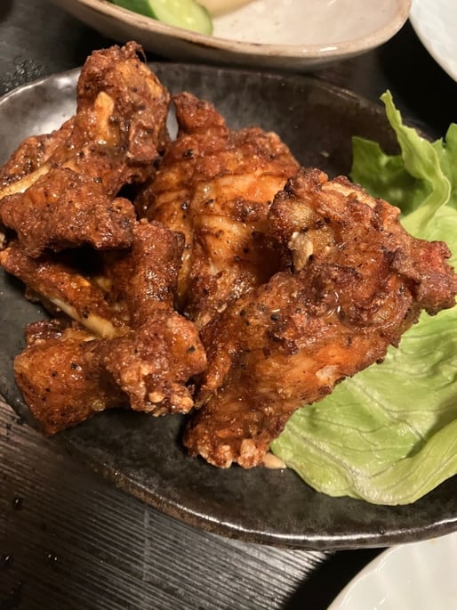 ガーリックペッパー唐揚げ