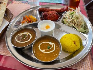 Cセット（マトンカレー&キーマカレー）