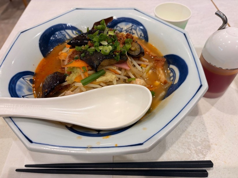 麻婆茄子麻辣湯ちゃんぽん
