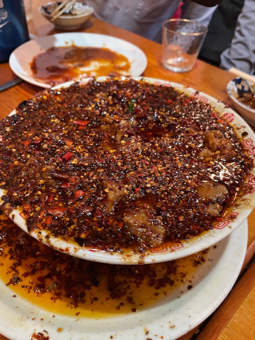 牛肉水煮 お店で一番辛い