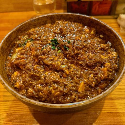 麻婆豆腐カレー丼