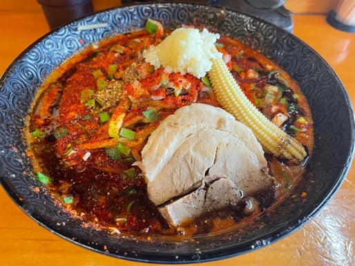 蠍ラーメン カラ鬼増し×2、シビ鬼増し