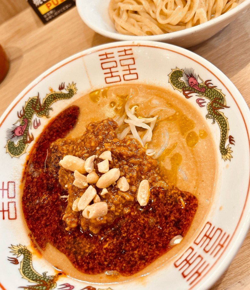冷やし坦々麺 つけめん 辛くする