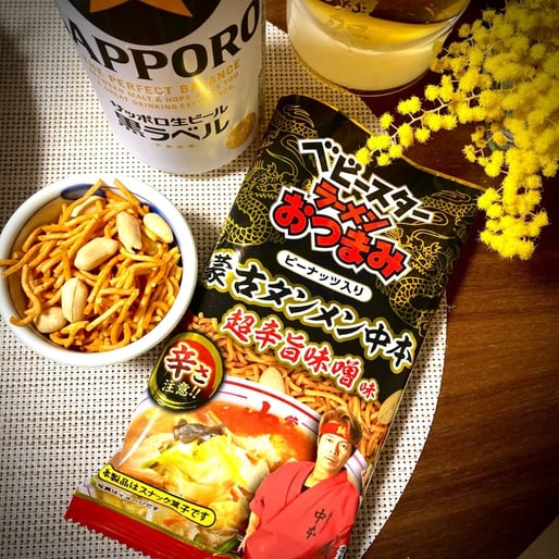 ベビースターラーメンおつまみ 蒙古タンメン中本 超辛旨味噌味