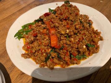 豚ひき肉の激辛炒め