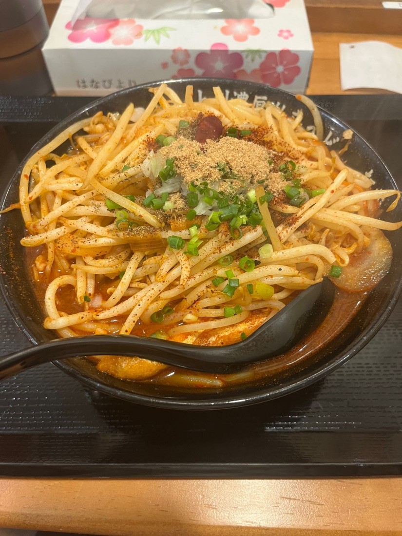 濃厚無頼漢かけ野菜うどん 赤4黒4