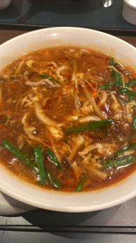 酸辣湯麺辛め