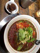 黒坦々麺+辛辣爆弾 辛さ5 痺れ3