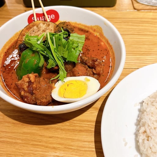 自家製ザンギと野菜カレー 10番