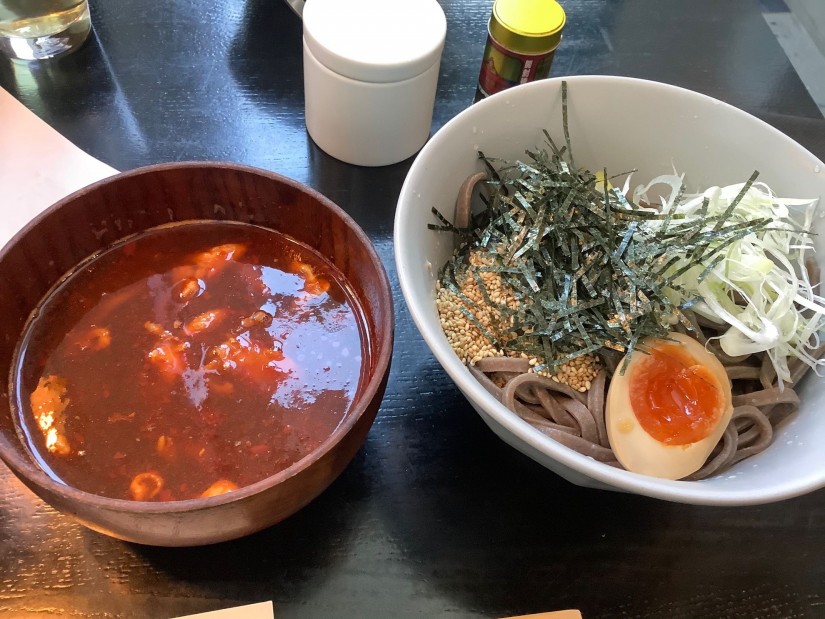 とり辛味そば(温)