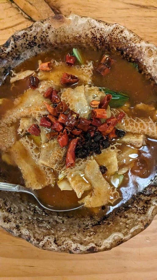 ハチノス煮込み 3辛