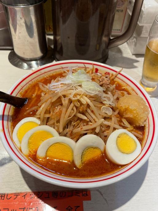 味噌卵麺 クラッシュニンニクトッピング