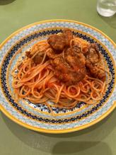 ルイジアナチキンのスパイシートマトパスタ