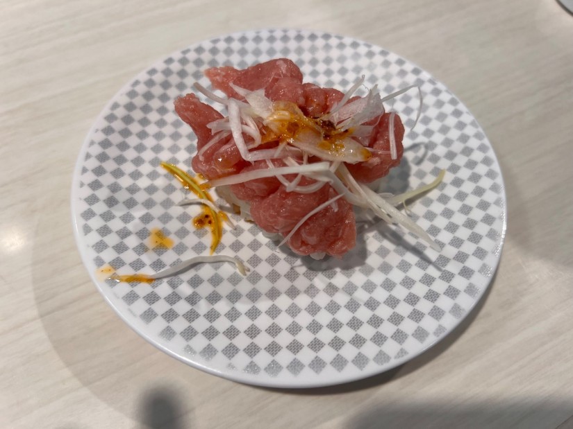 まぐろたたきねぎラー油 ピリ辛