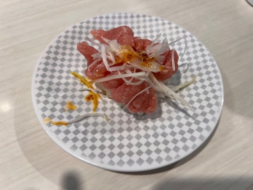 まぐろたたきねぎラー油 ピリ辛