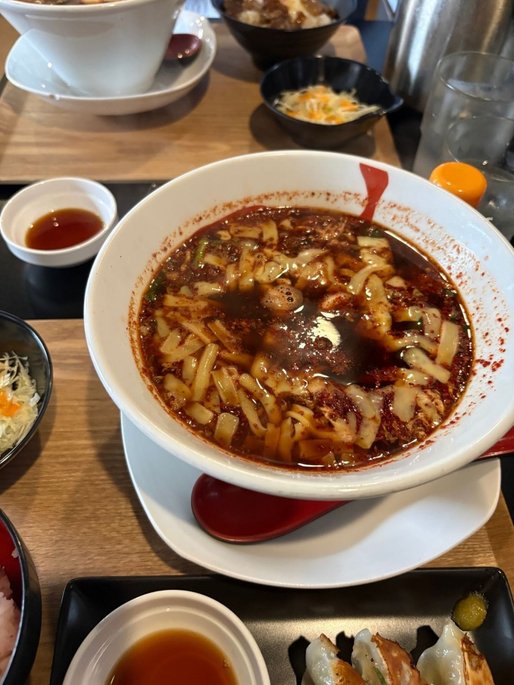 辛麺 極KARA LV.1 チーズトッピング にんにくW 極KARA LV.1