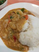 シーフードの卵カレー