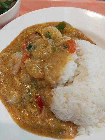 シーフードの卵カレー