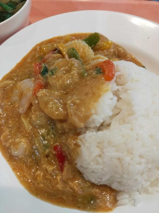 シーフードの卵カレー