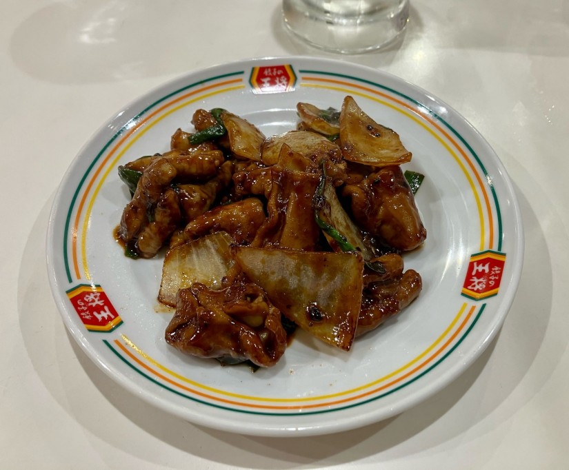 ホルモンの味噌炒め
